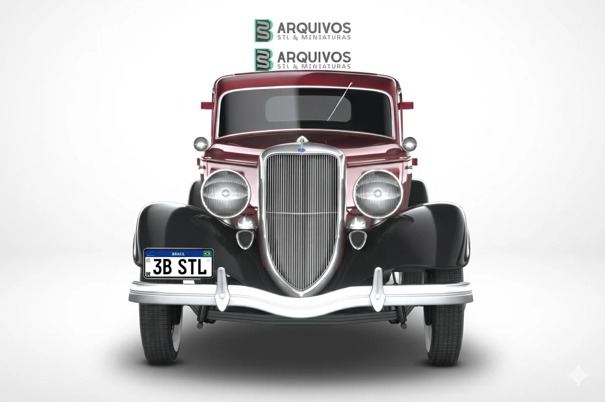 Modelo 3D STL - Ford Coupe 1934 — foto 3